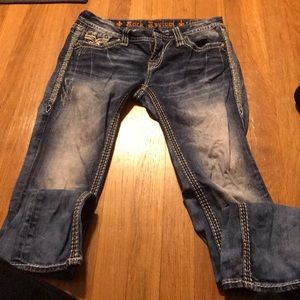 womens rock revival light wash skinny jeans